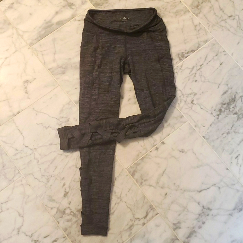 Athleta full length criss cross leggings small